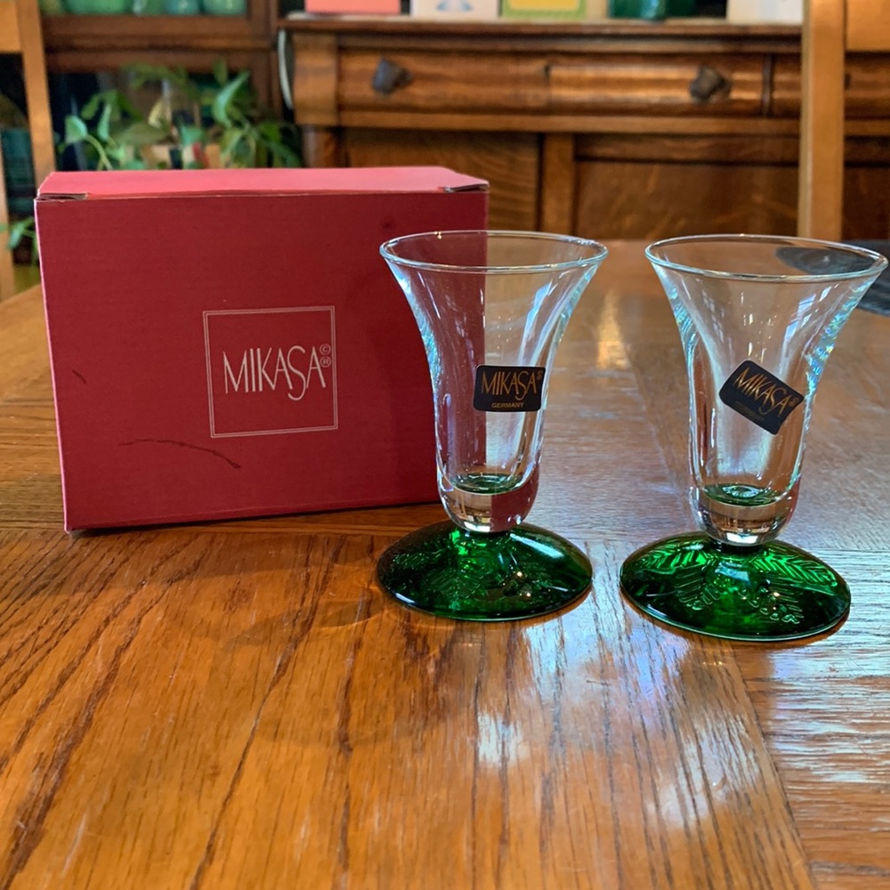 Mikasa Season’s Glow Candleholders Made in Germany. Set of 2, new in box.